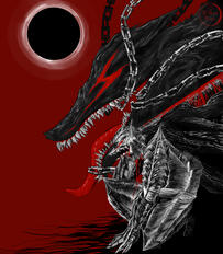 The Beast of Darkness - B&W Full body - $60